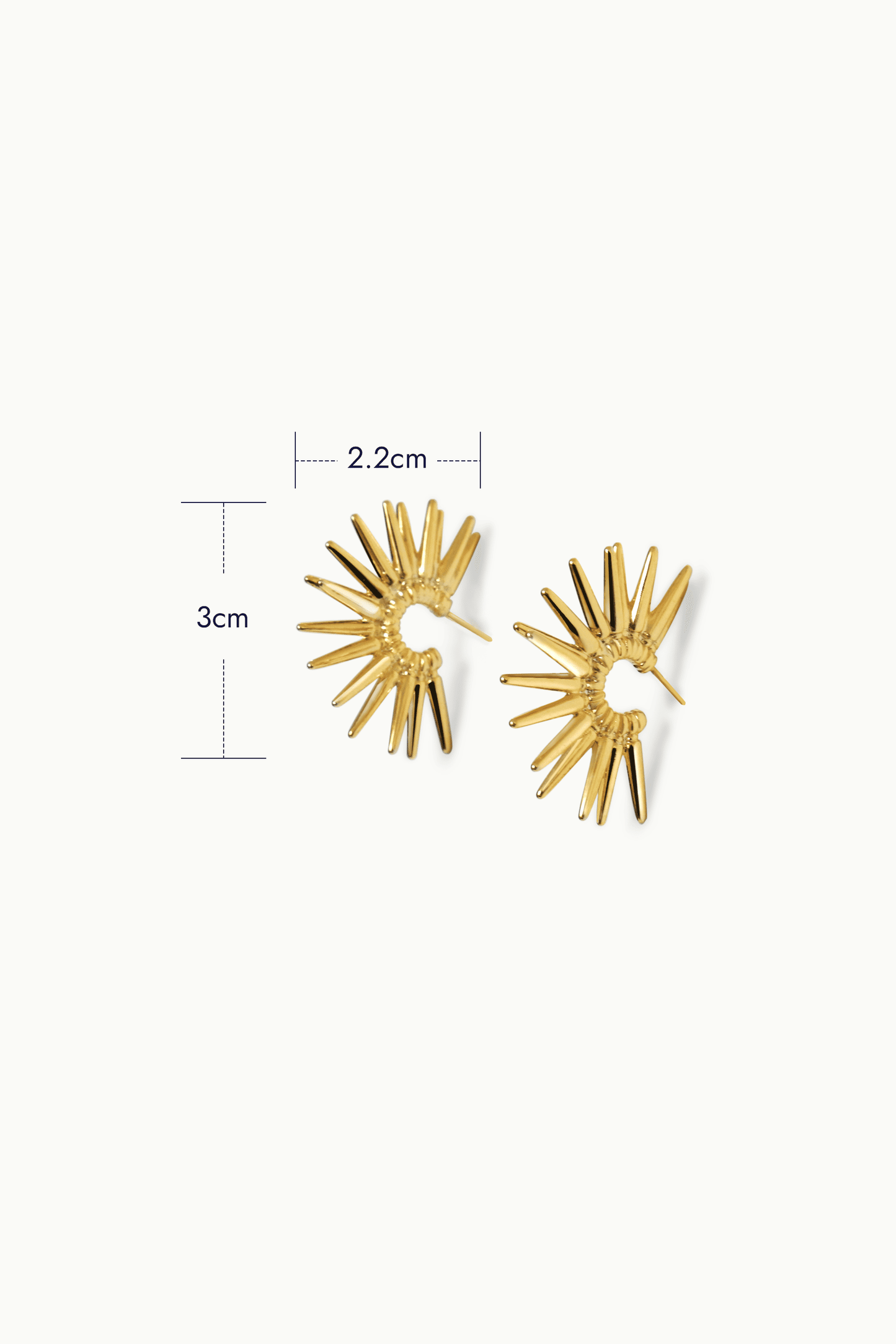 BOUCLES D'OREILLES IRRÉGULIÈRES Rayon