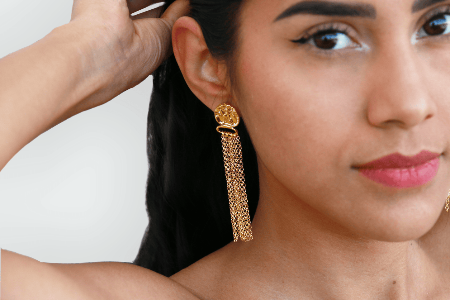 BOUCLES D'OREILLES CASCADE Étoile Filante