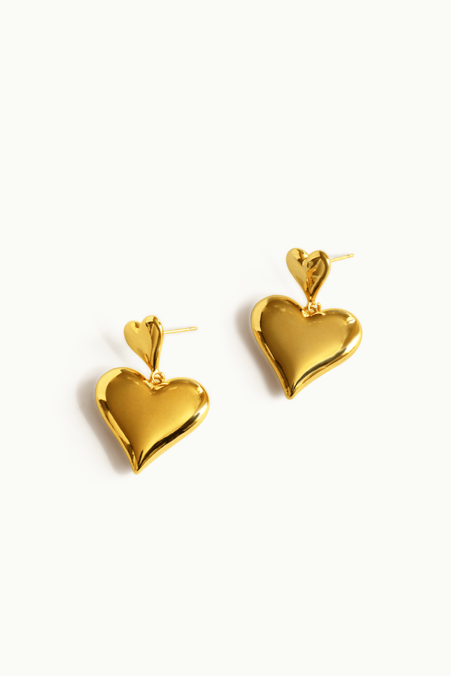 BOUCLES D'OREILLES PENDANTES Coeur
