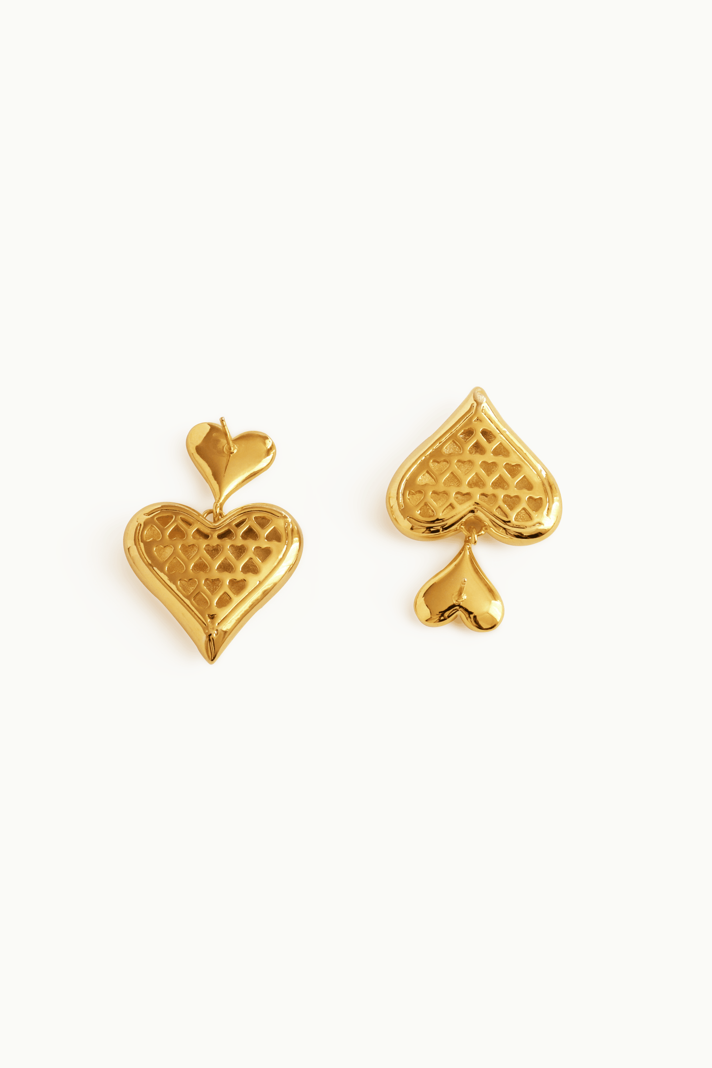 BOUCLES D'OREILLES PENDANTES Coeur
