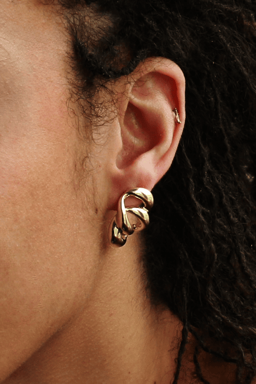 BOUCLES D’OREILLES ENTRELACÉES intercciato