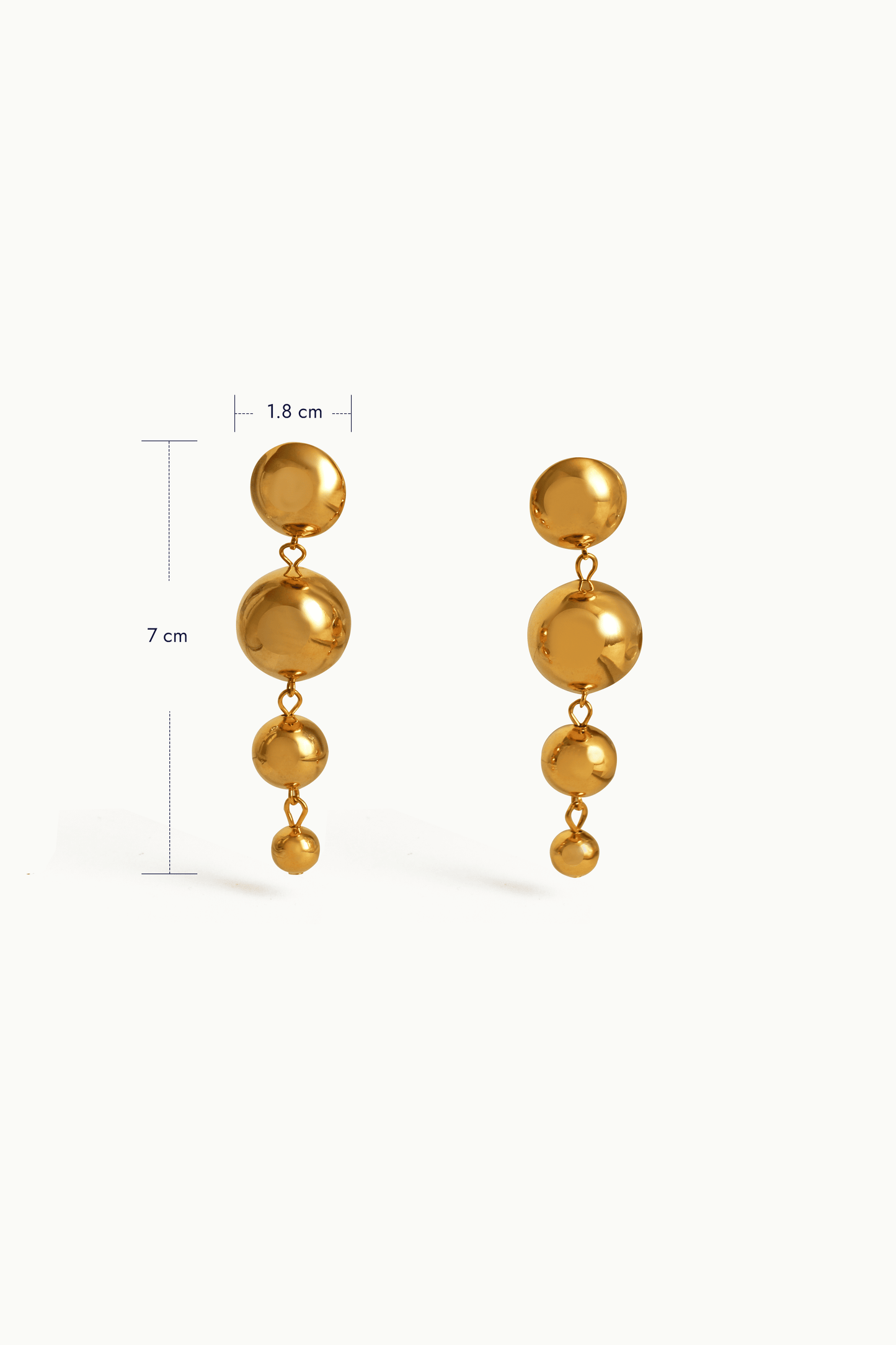 BOUCLES D'OREILLES PENDANTES Sphères Célestes