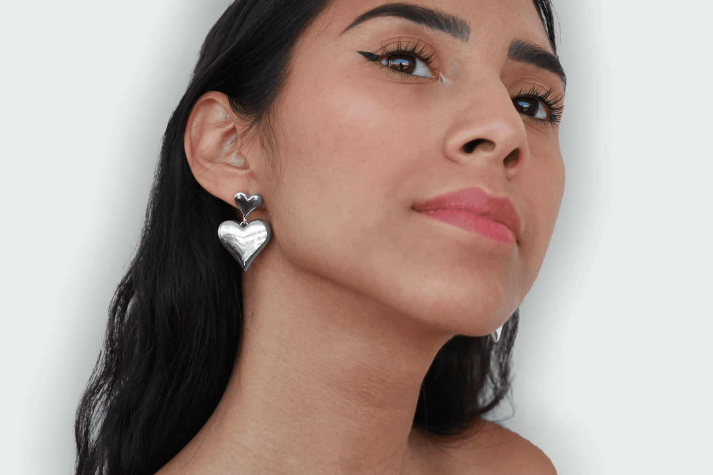 BOUCLES D'OREILLES PENDANTES  Coeur