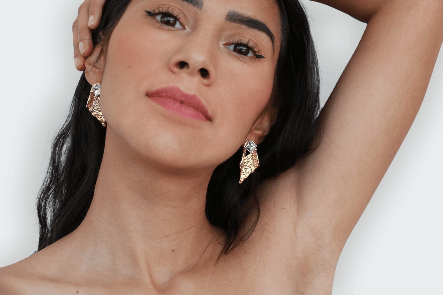 BOUCLES D'OREILLES EN RELIEF Pétale